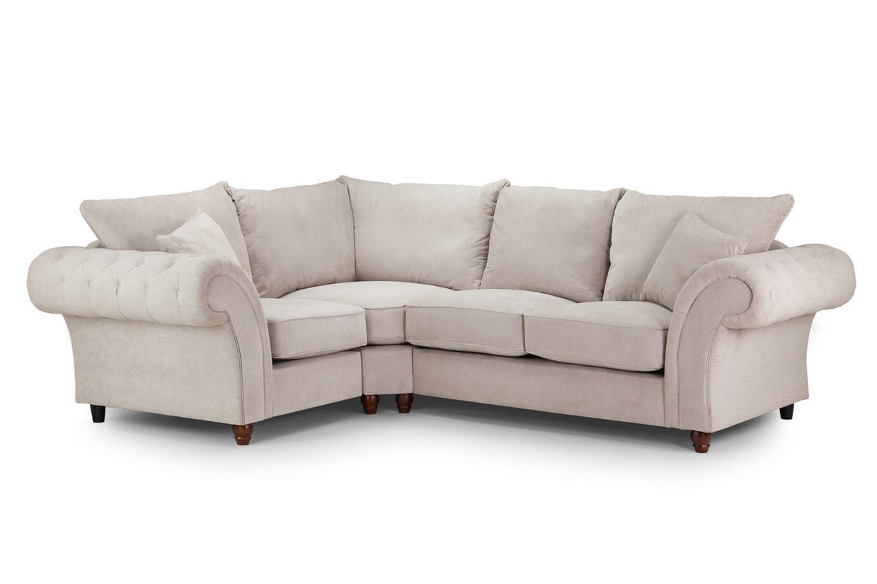 Chimes Belvedere Left hand Corner Sofa Charcoal Stone basildon